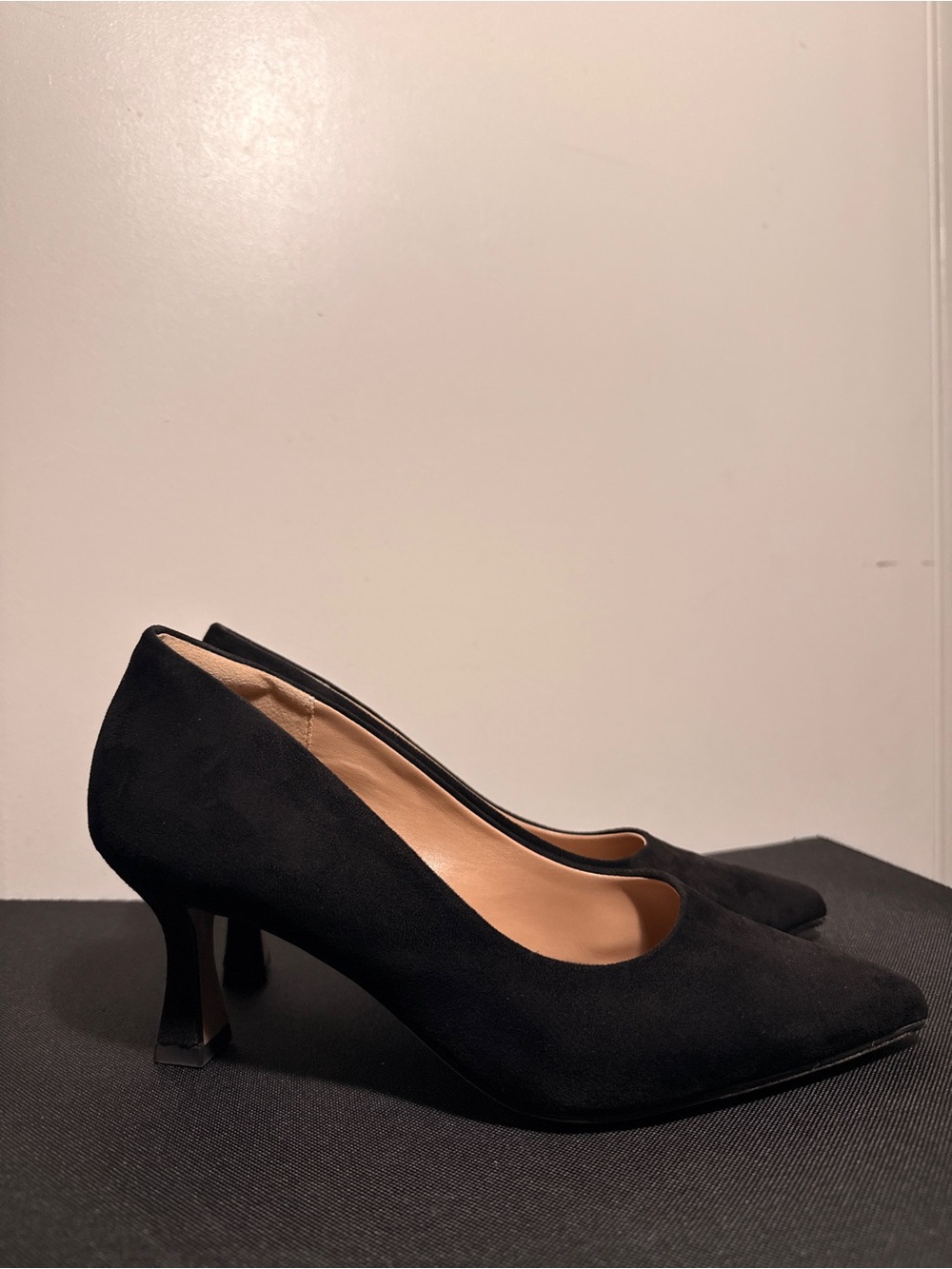 Suede Black Pumps | Lauren Blakwell
